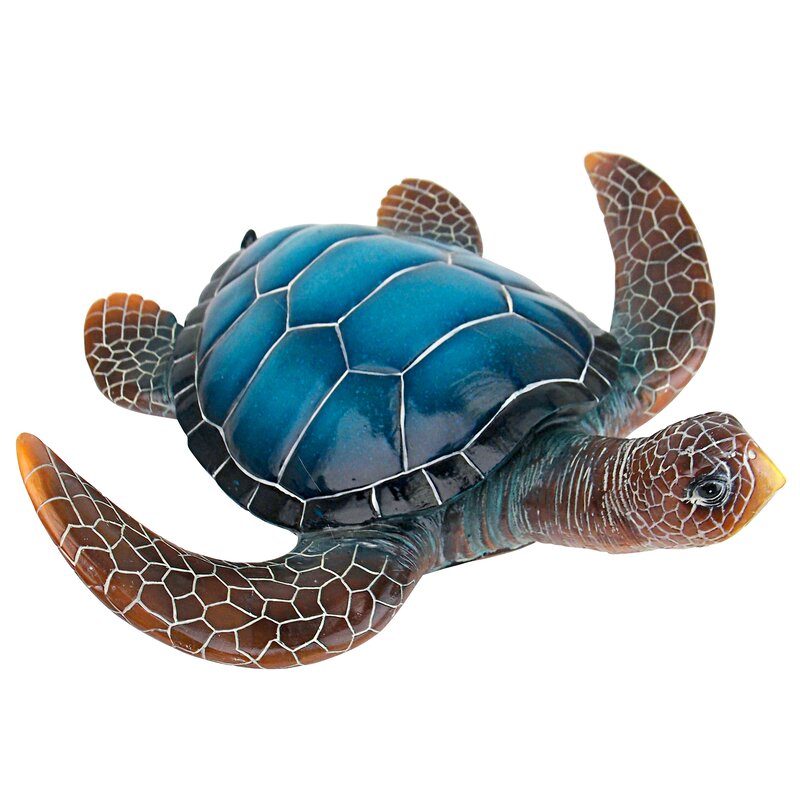 Design Toscano Blue Sea Turtle Garden Statue & Reviews | Wayfair