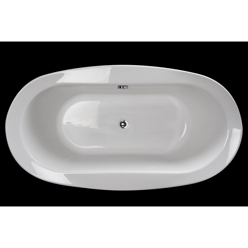 Bravo 65.5" x 35.625" Soaking Bathtub, White