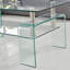 Table basse rectangulaire en verre transparent, table basse moderne en verre pour le salon-1279187772
