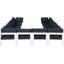 Canapé modulaire d'extérieur en U avec coussins Marquice-61209844-61209842