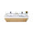 Mitul 70.75 " W Wall Mounted Wall Mounted Single Double Vanity Bathroom Vanity With Acrylic Top-1129903383