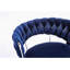 Ensemble de tabourets de bar 2 pièces, avec repose-pieds chromés et velours à hauteur ajustable avec tabouret de bar minimaliste chromé-1112000243