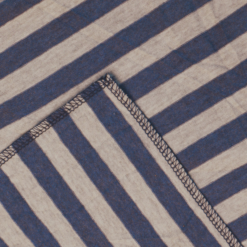 Taies d'oreiller en coton pour tout-petit, 13 po x 18 po, fermeture à enveloppe, rayures - NTBAY, Bleu/Gris