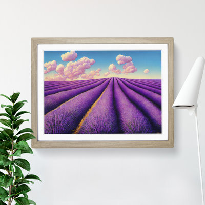 Fabulous Lavender Flower Field - Single Picture Frame Print
