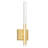 4.3'' Wide Integrated LED Wall Light with Satin Gold Finish – For Hallway, Living Room, Bedroom – Dimmable, Modern Wall Sconce-94314902