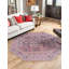 Tapis transitionnel Amilio bleu marine / mauve-1591787085