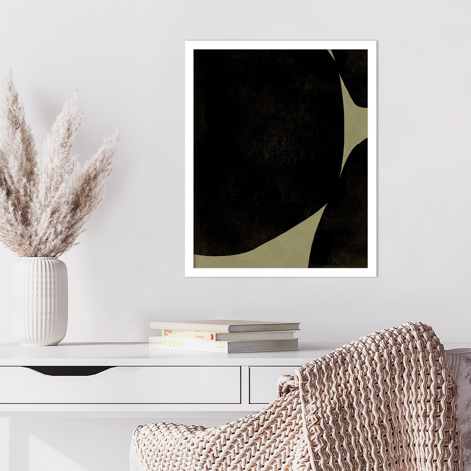 Heirloom Orbs I Print by Jacob Green, 21" H x 17" W x 1" D, White