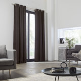 Lina Polyester Blackout Single Curtain Panel Single Panel