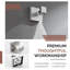 Crochet mural pour peignoir en acier inoxydable-44641903