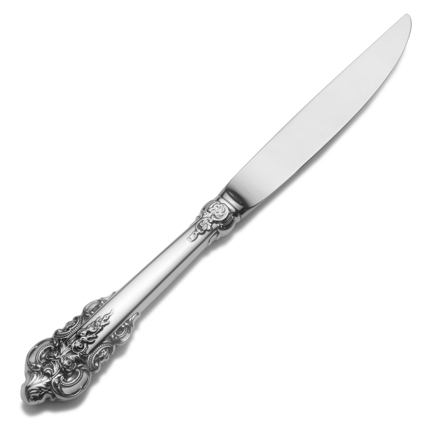 Plastic Knives - White Baroque Dinner Knives