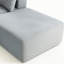 Velours côtelé gris 4 places, look moderne, coussins moelleux, sans assemblage, aménagement modulaire pour des espaces de vie confortables en velours côtelé, structure