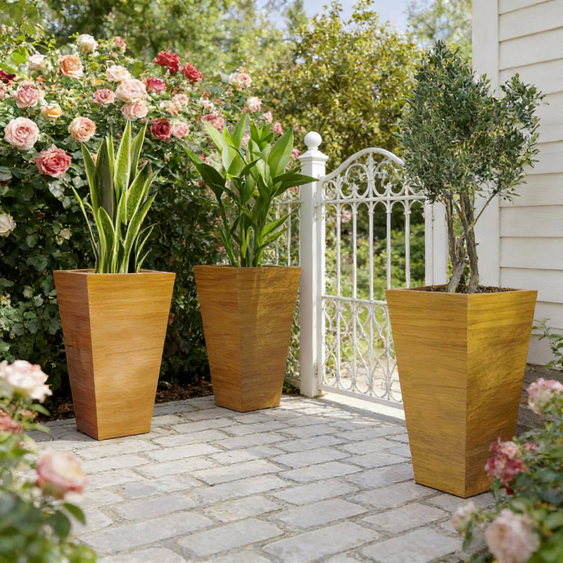 Jardinière classique, ensemble de 3 jardinières d'extérieur