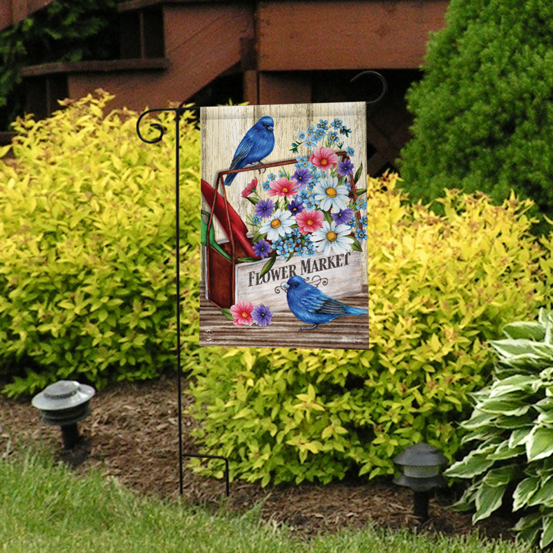 Drapeau de jardin de fleurs