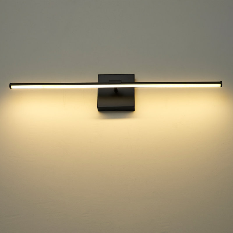 Éclairage de salle de bain à intensité variable à 2 lumières DEL Deshaunte, Or
