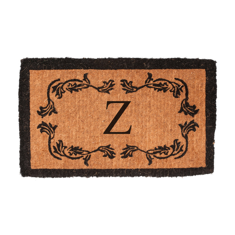 Balmer Floral Outdoor Doormat, Rectangle 2'6" x 4', Z