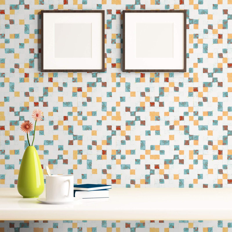Peel & Stick Geometric Tile, 126" L x 24" W