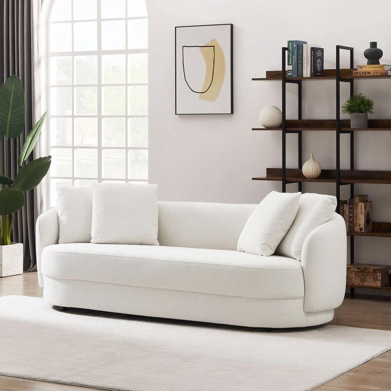 Sofa, Modern French Boucle Sofa