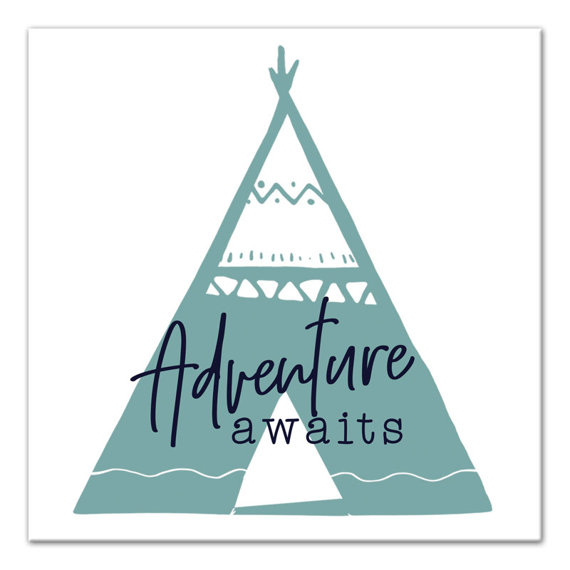 « adventure await », art sur toile Loredo, H 24 po x l 24 po x P 1,25 po