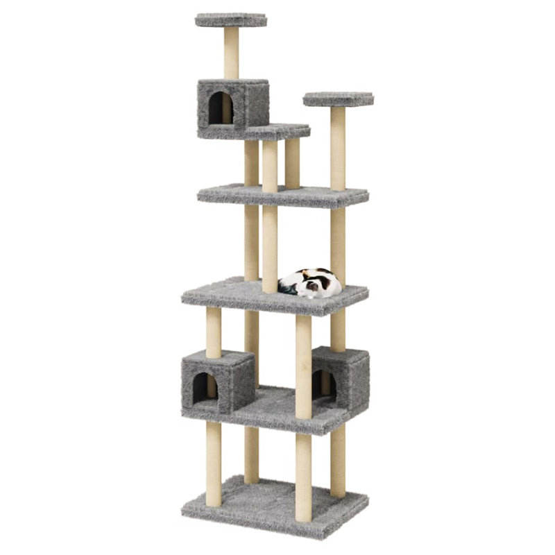 Ellsworth 188cm H Cat Tree, Grey/Beige