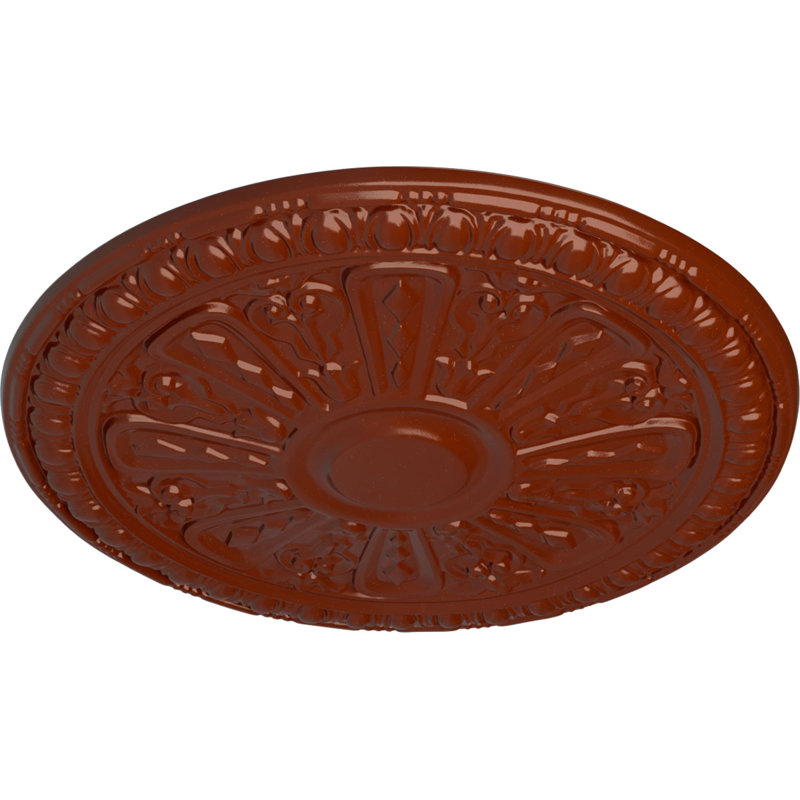 Médaillon de plafond 18 "de diamètre extérieur x P 1 1/4" (convient aux auvents jusqu'à 5 3/8 "), Brique réfractaire