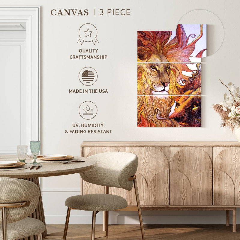 Brampt Lion King Spirit, 65" H x 42" W