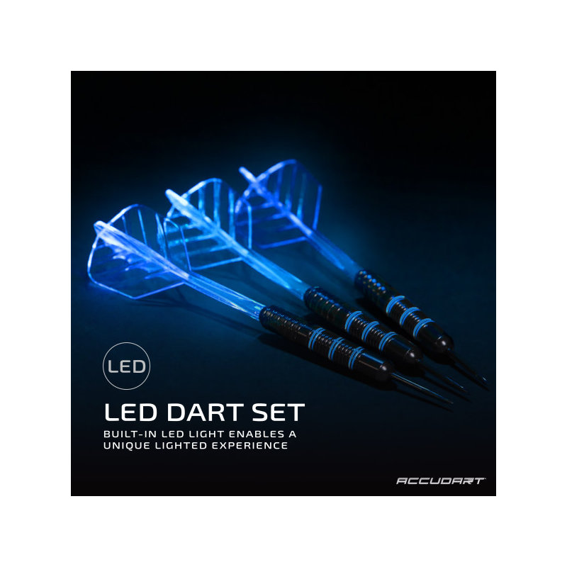 Accudart Tracer 3pk LED Darts, Blue