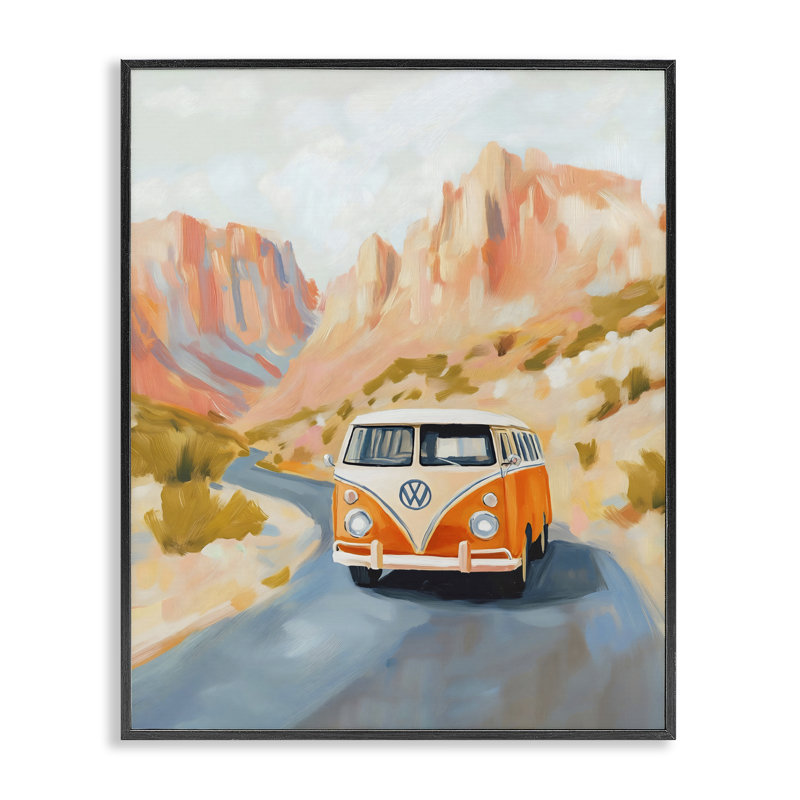 Estampe numérique Van Canyon, 30 x 24, Midnight Black Giclee Framed