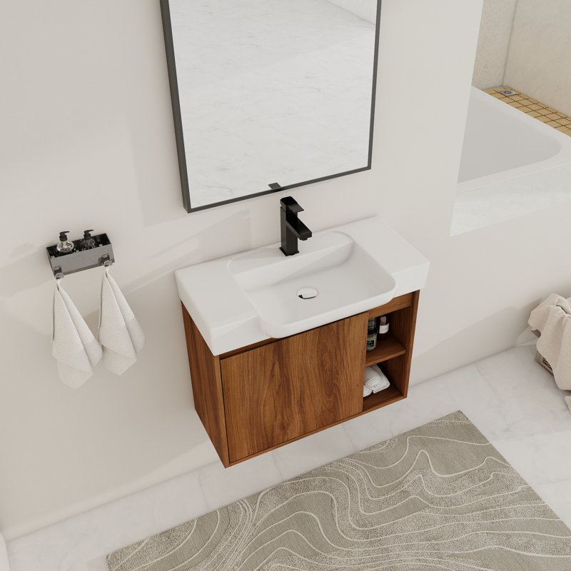 28'' Single Bathroom Vanity with Ceramic Top