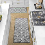 Austell Machine Woven Synthetic Geometric Area Rug