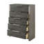 Commode de rangement moderne 1Pc avec meubles de chambre à coucher 5 tiroirs