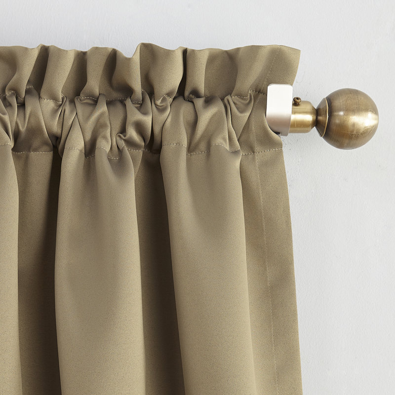Cantonnière à passe-tringle Wayfair Basics®, Taupe