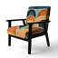 Fauteuil décoratif abstrait géométrique abstrait-733838260
