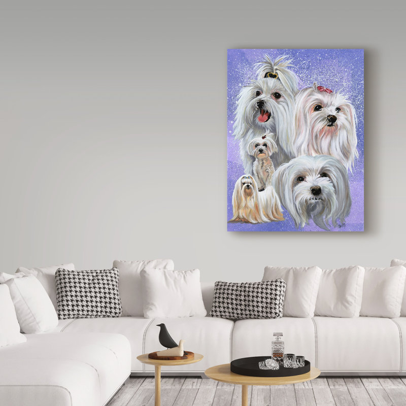 Adelphi «Maltese», reproduction de peinture à l'huile sur toile tendue, H 32 po x l 24 po