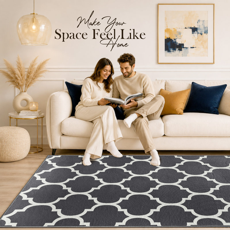 Coll Abstract Machine Printed Area Rug, Rectangle 200 x 290 cm