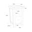 Malachi 35cm W Plywood / Laminate Board Bedside Table