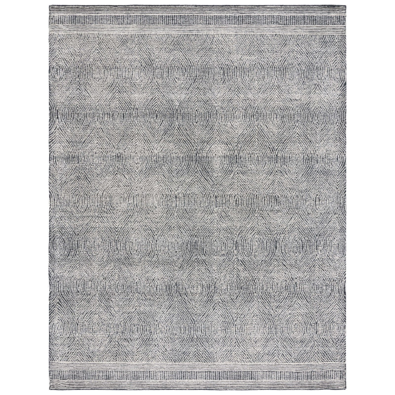 Klaus Hand Tufted Wool Geometric Rug, Rectangle 8' x 10'