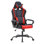 Fauteuil de direction réglable à haut dossier avec support lombaire et roulettes pour PC Fauteuil de direction à haut dossier pour jeux et bureau avec caractéristiques ergonomiques, similicuir