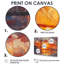 Impression d'art mural jaune et rouge Golden Gate Summer Sunset Glow III - Ponts-796027517-796027504