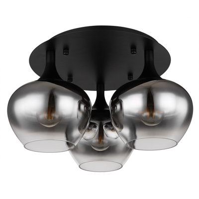 Aviani Glass Semi Flush Mount