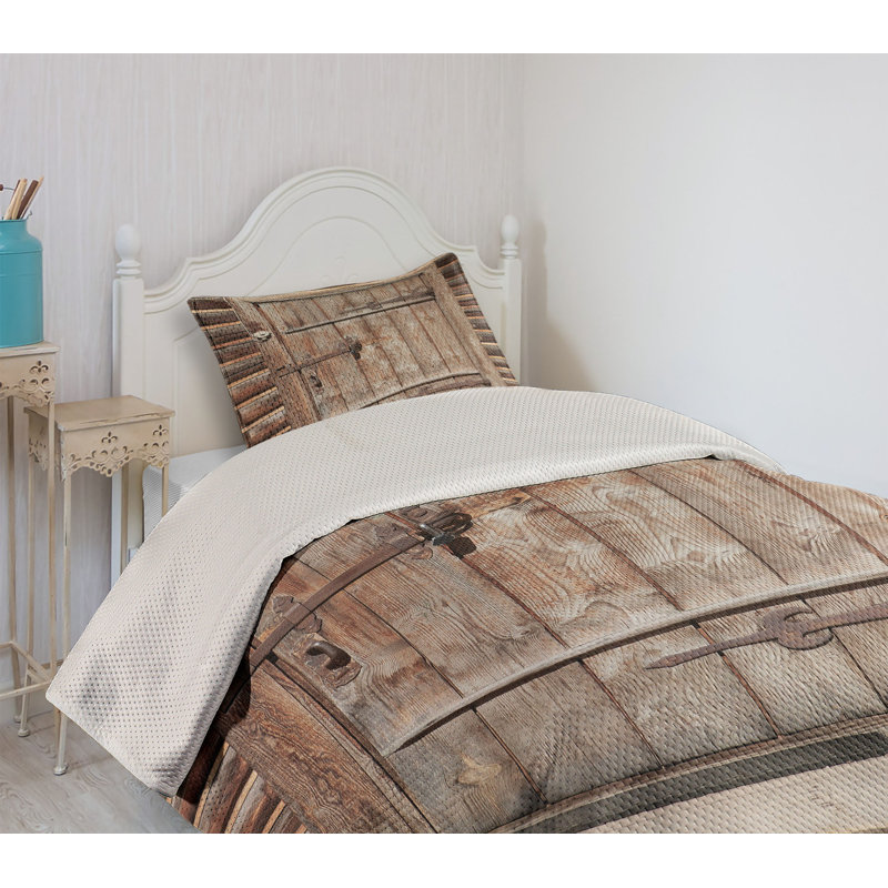 Rustic Polyester Striped Coverlet