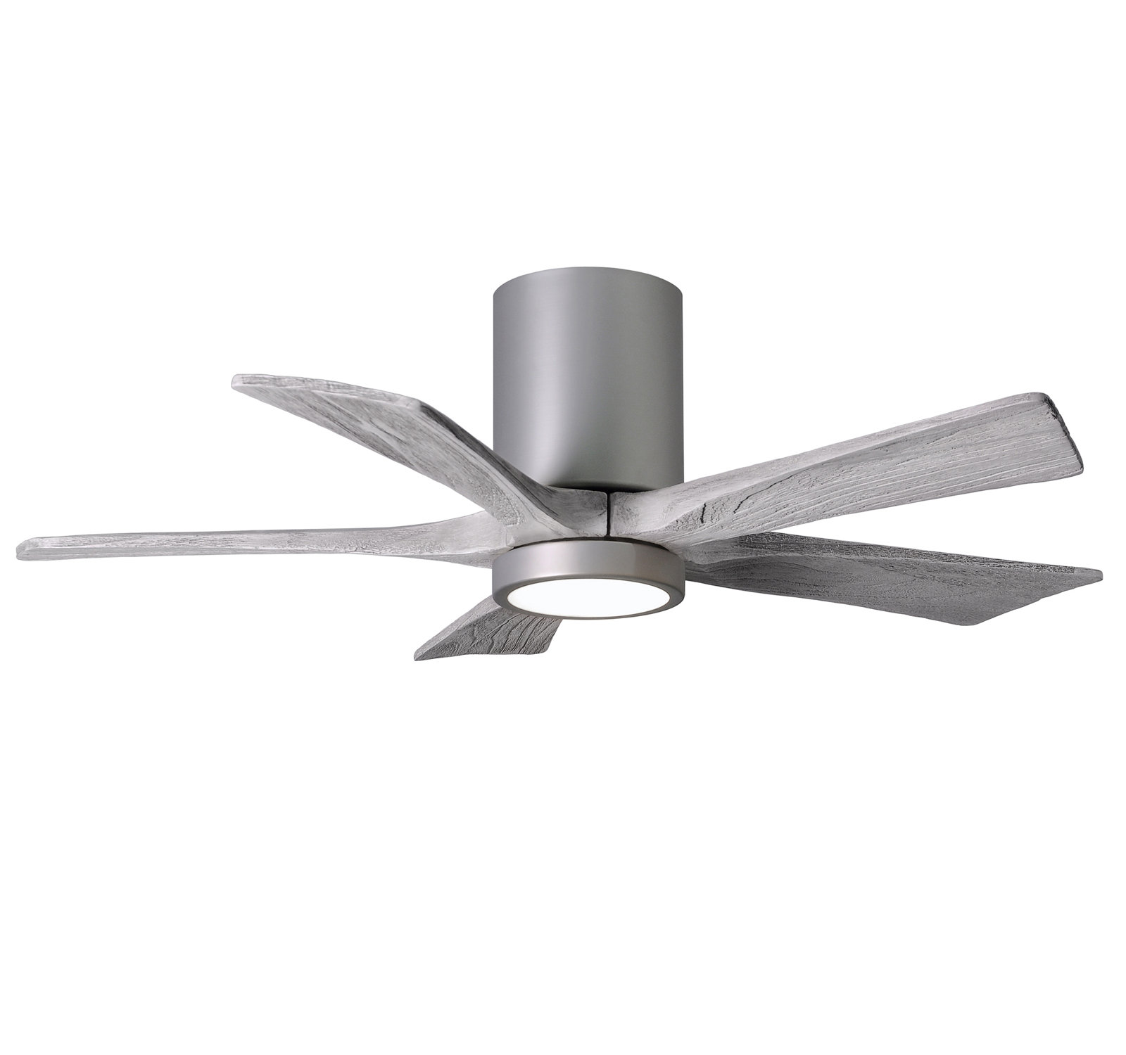 Irene Ceiling Fan with LED Light Kit, Brushed Nickel, 42", Barn Wood Tone