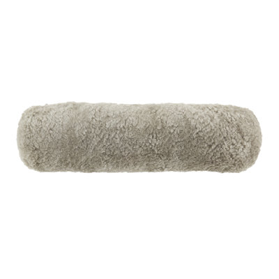Luxurious New Zealand Sheepskin Bolster Pillow with Soft Poly Fill