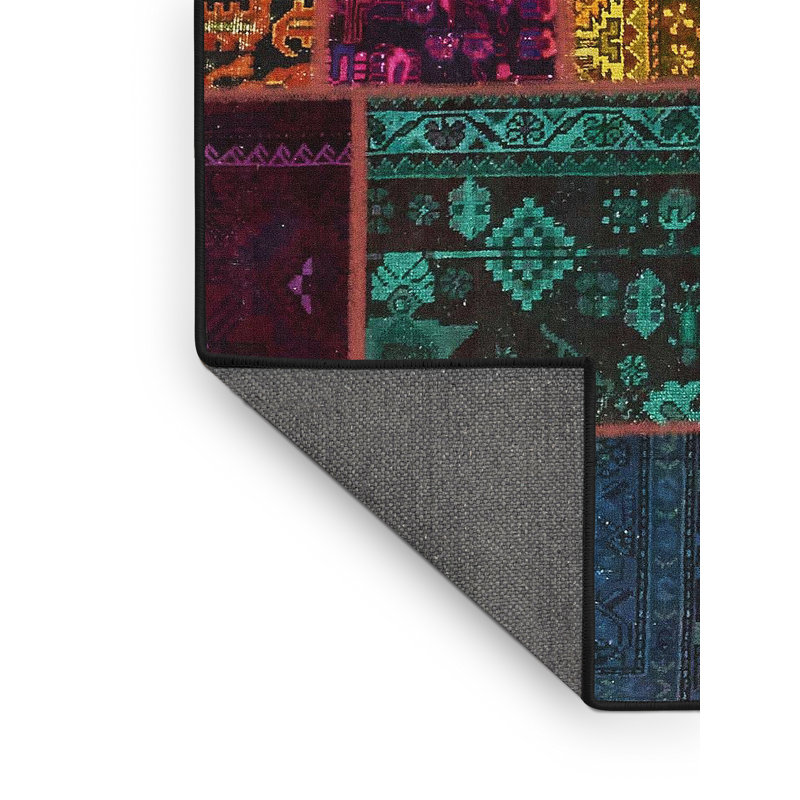 Abstract Indoor Rug, Rectangle 2' x 4'
