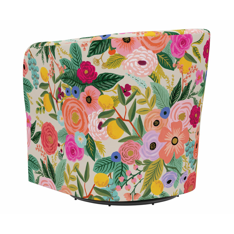 Rifle Paper Co. x Cloth & Company Rhea Swivel Chair - Thumbnail 5