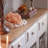 European style rustic decoration accent cabinet