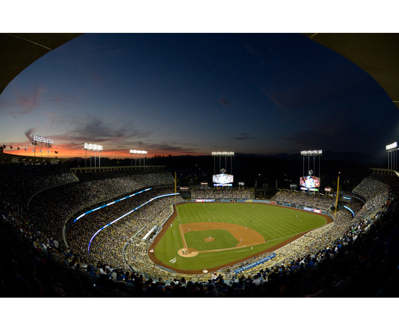 Dodger Stadium, 16" H x 24" W