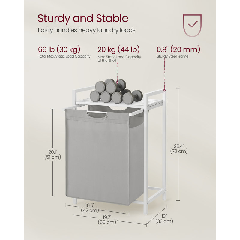 Laundry Hamper, Grey