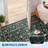 5x7 ft Washable Botanical Area Rug for Living Room - Foliage Leaf Print Carpet, Soft Velvet Texture, Non-Slip TPR Backing, Machine Washable, Dark Green-1219381505