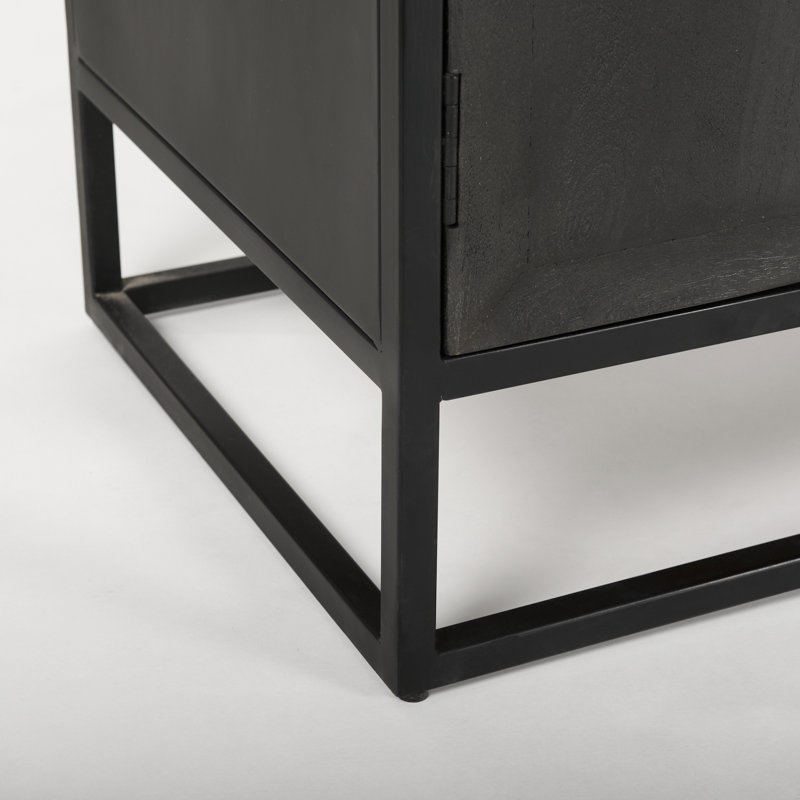 Armoire de salle à manger 85,5 "Clementine, Noir/naturel
