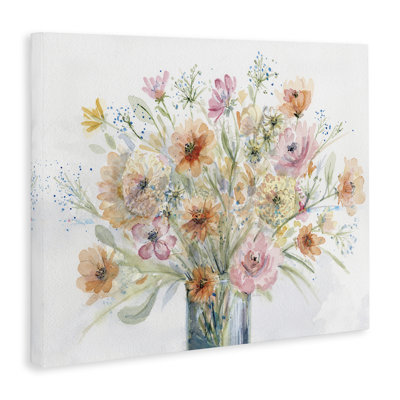 "Peach Pink Bouquet", art mural par Patti Bishop